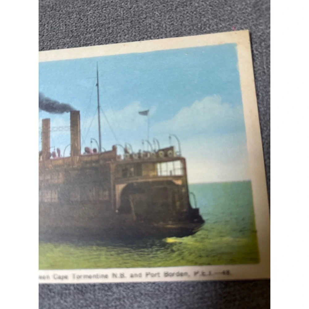 Vintage SS Prince Edward Island Ferry Postcard Cape Tormentine Port Borden PECO - Picture 3 of 4